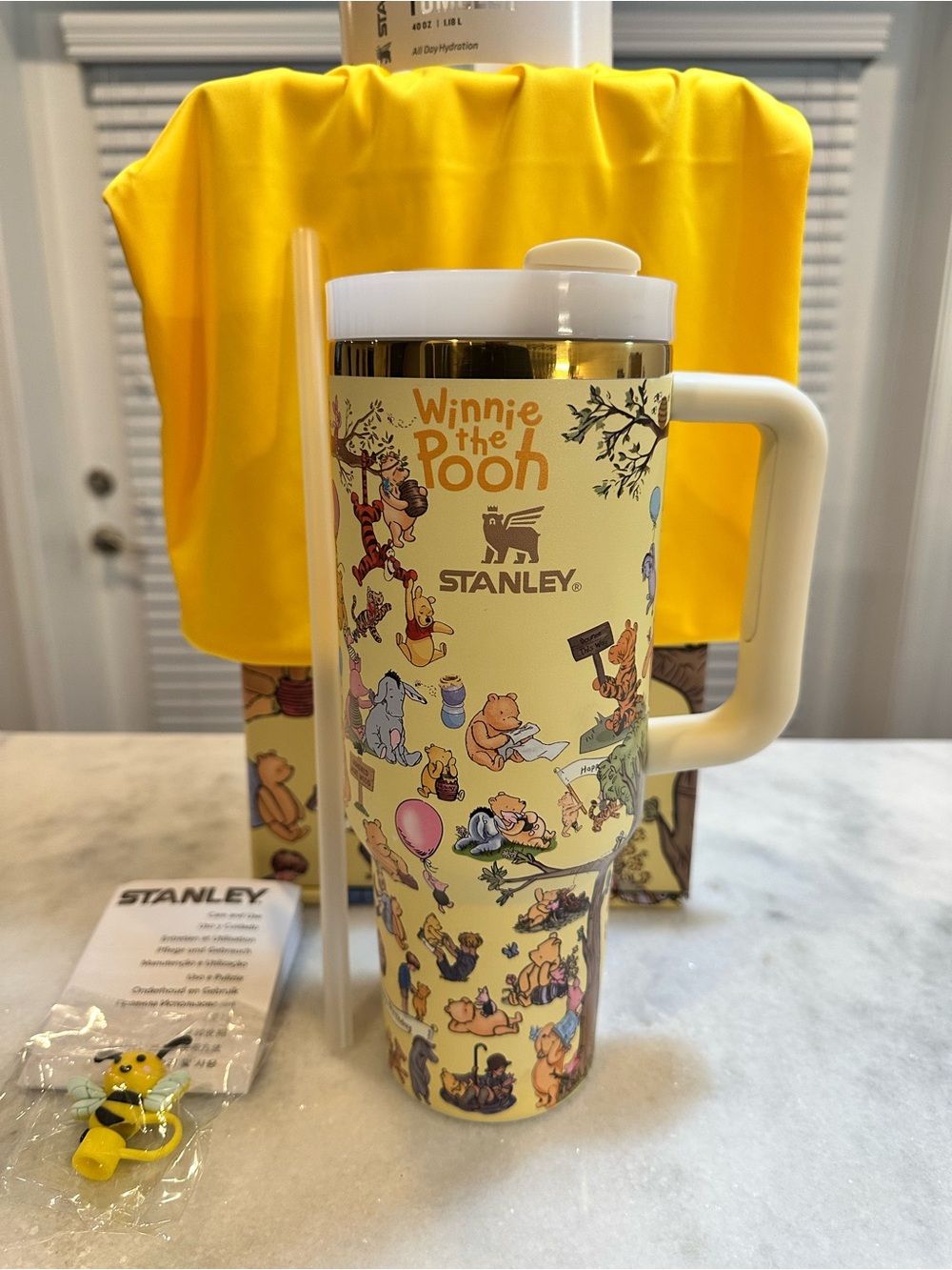 Stanley Winnie The Pooh Collaboration Limited Edition Yellow 40oz Tumbler